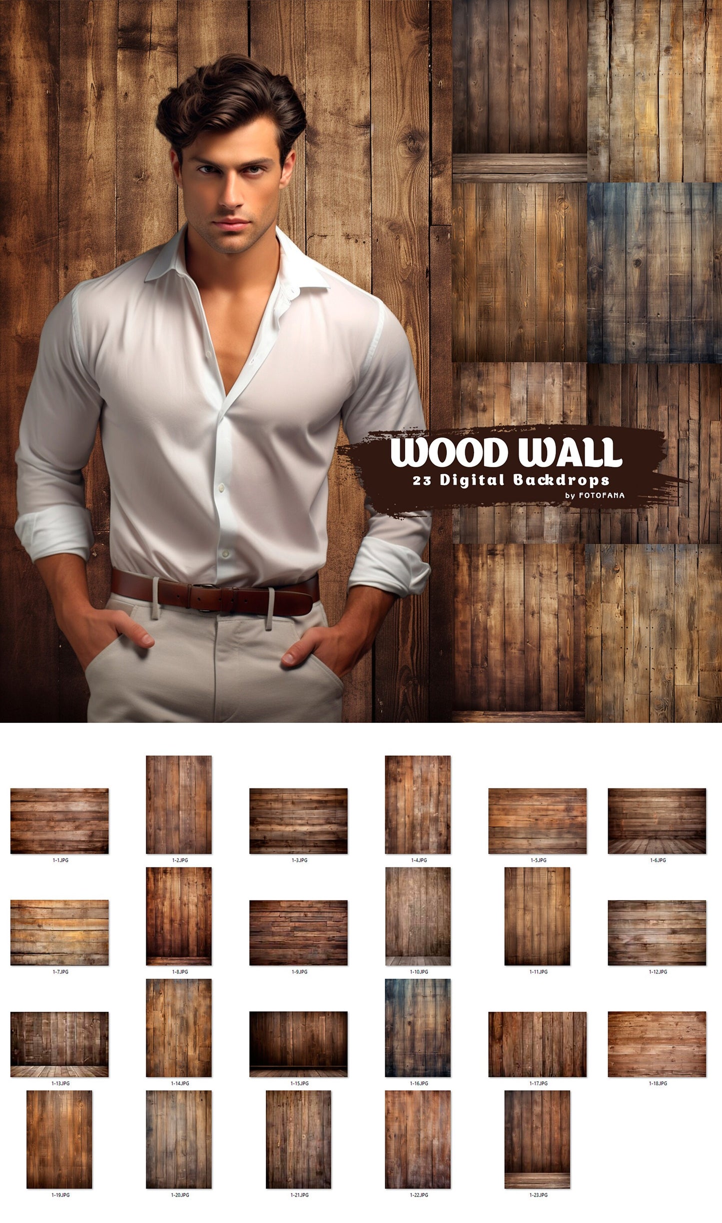 Wood Wall Digital Backdrop Studio Digital Background Photography Backdrop Photoshop Overlay Backdrop Photographers Senior Backdrop Senior