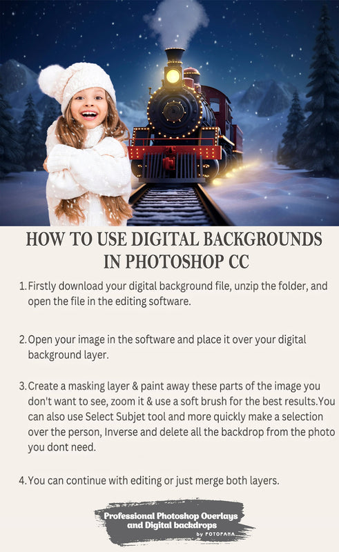 Christmas Digital Backdrops Bundle