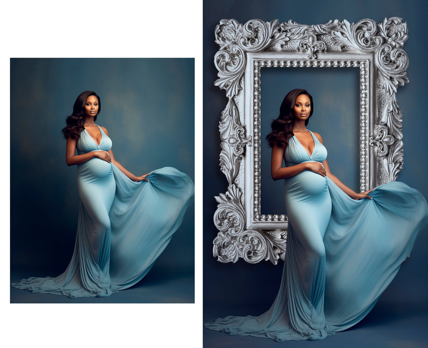 Frame Digital Overlays Maternity Studio Photoshop
