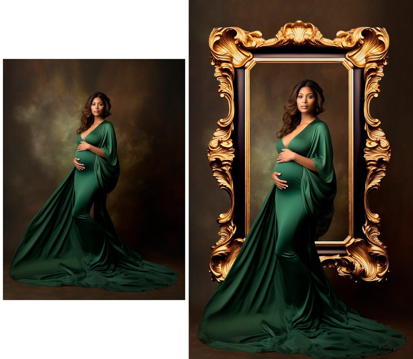 Frame Digital Overlays Maternity Studio Photoshop
