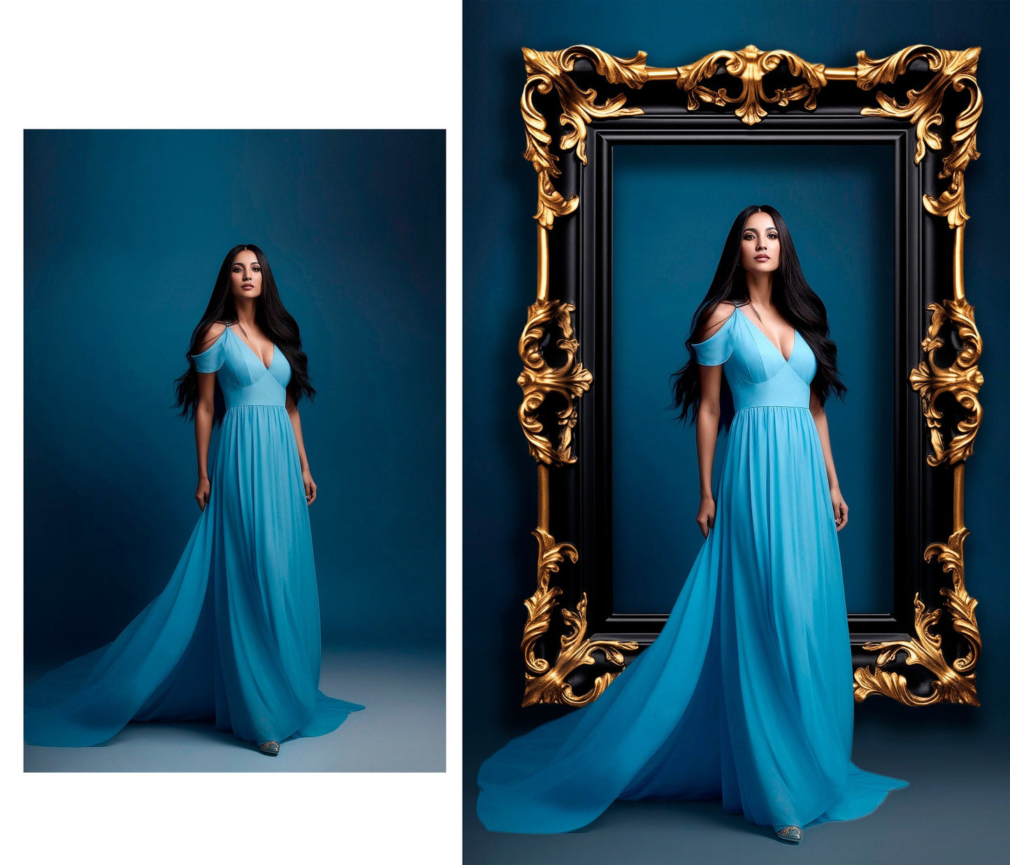 Frame Digital Overlays Maternity Studio Photoshop