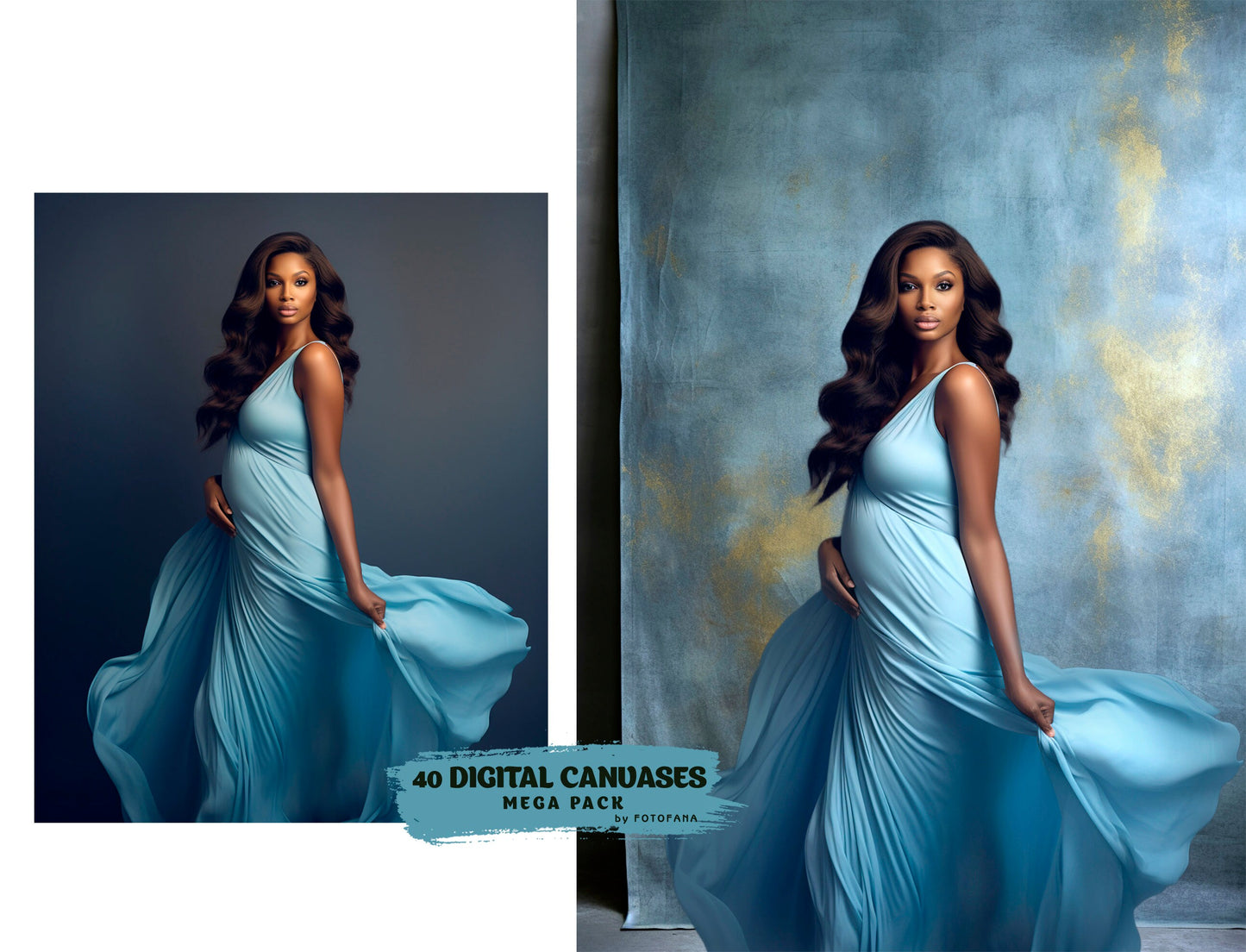40 Fine Art Hand Painted Canvas Digital Backdrops Photography Digital Backgrounds Blue Maternity Backdrops Photoshop Textures Overlays