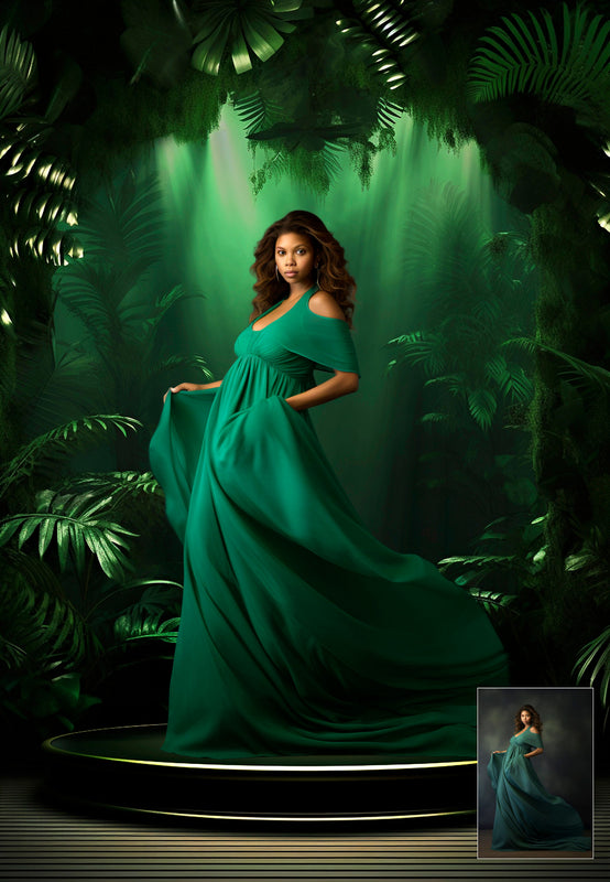 Lush Jungle Palm Digital Backdrops Tropical Backdrop Maternity Backdrop Overlays Studio Backdrop Fine Art Textures Photoshop Overlays Jpg