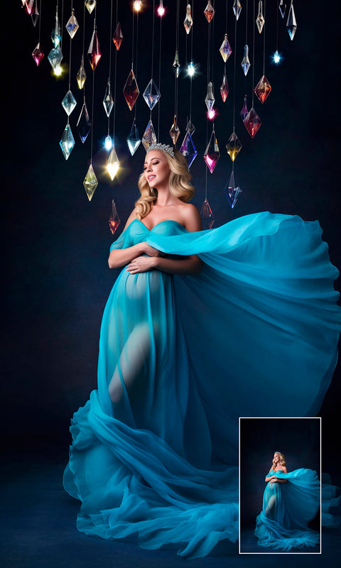 20 Colorful Сrystal Rainfall Digital Backdrops Maternity Overlays Maternity Studio Digital Backgrounds Fine Art Textures Overlays Photoshop