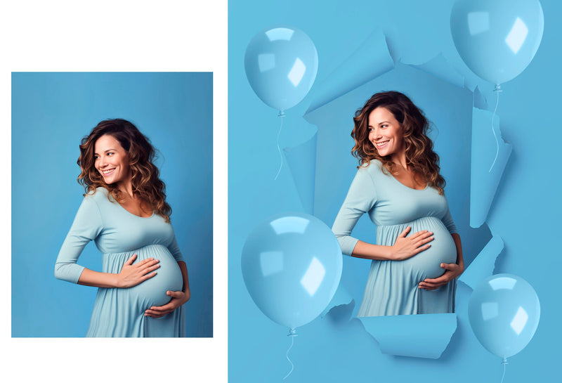 Gender Reveal Backdrop Ripped Paper Digital Backdrop Maternity Overlay Newborn Backdrop Studio Background Photoshop Torn Paper Overlay Png