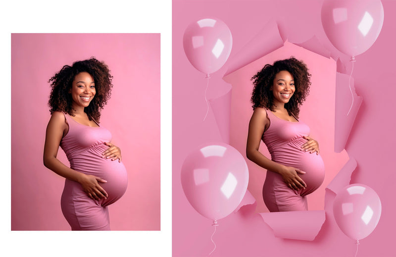 Gender Reveal Backdrop Ripped Paper Digital Backdrop Maternity Overlay Newborn Backdrop Studio Background Photoshop Torn Paper Overlay Png
