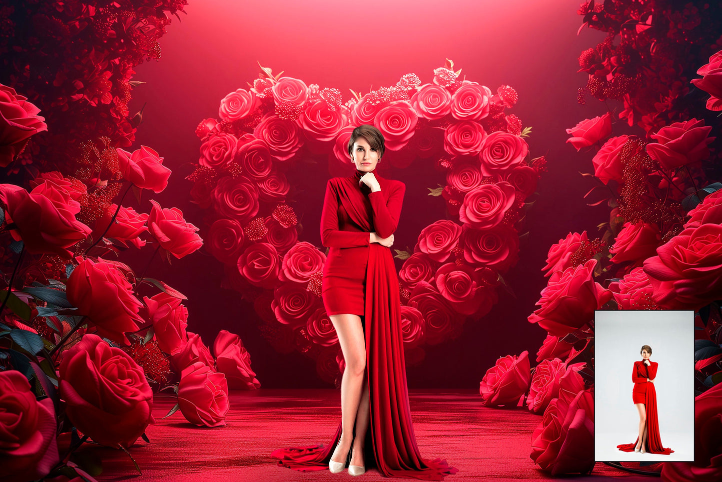 18 Valentines Day Backdrops Floral Digital Backdrop Roses Maternity Backdrop Studio Romantic Overlays Fine Art Textures Photoshop Background