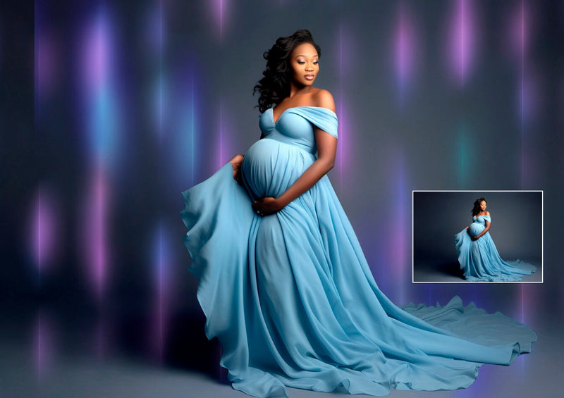 Neon Lights Overlay Glowing Light Photoshop Overlay Halo Maternity Overlay Maternity Digital Backdrop Backlight Maternity Overlay Light
