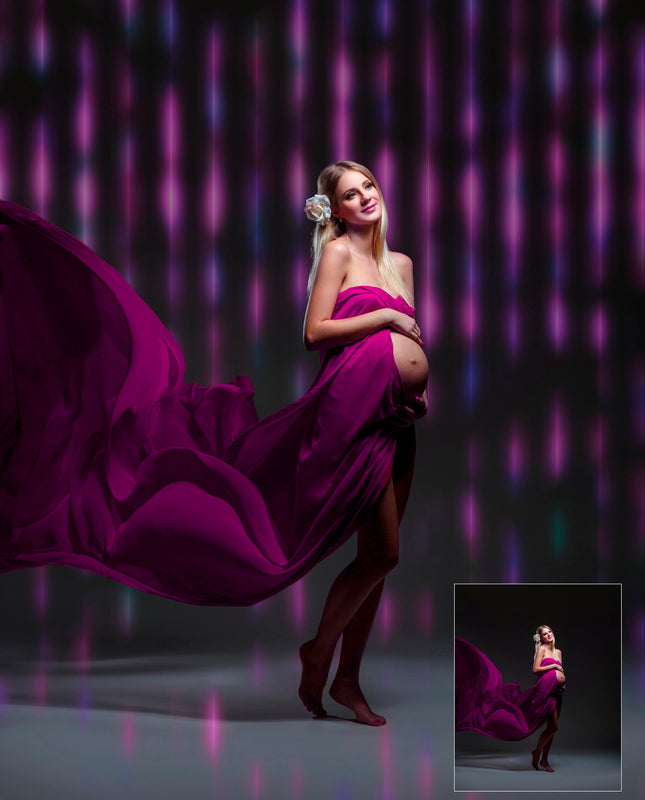 Neon Lights Overlay Glowing Light Photoshop Overlay Halo Maternity Overlay Maternity Digital Backdrop Backlight Maternity Overlay Light