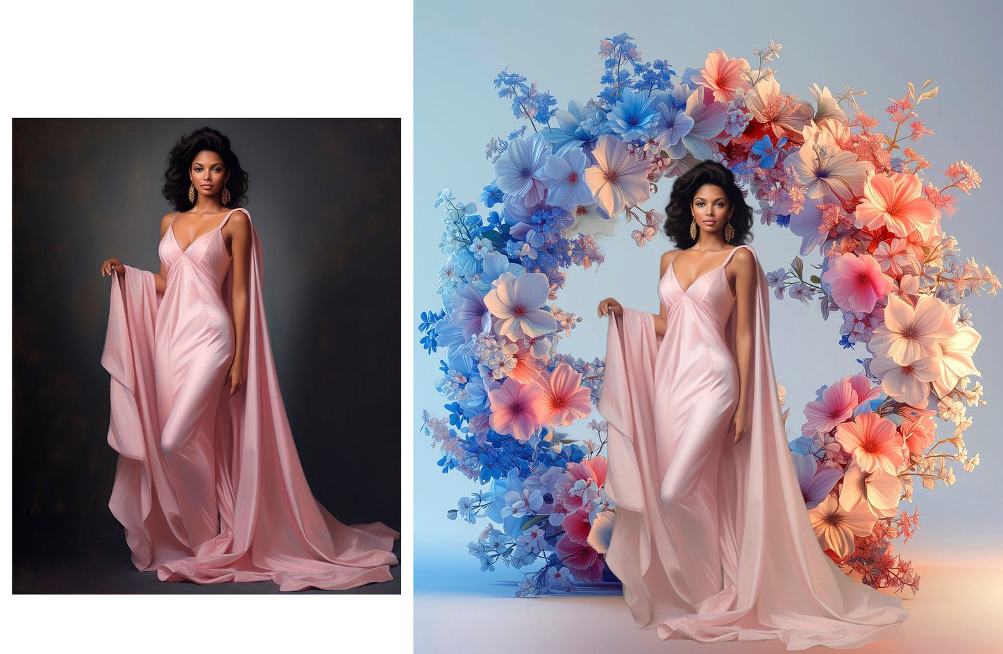 18 Floral Wreath Digital Backdrops Maternity Floral Hoop Digital Backdrop Overlay Floral Ring Halo Maternity Studio Digital Backdrops Photo