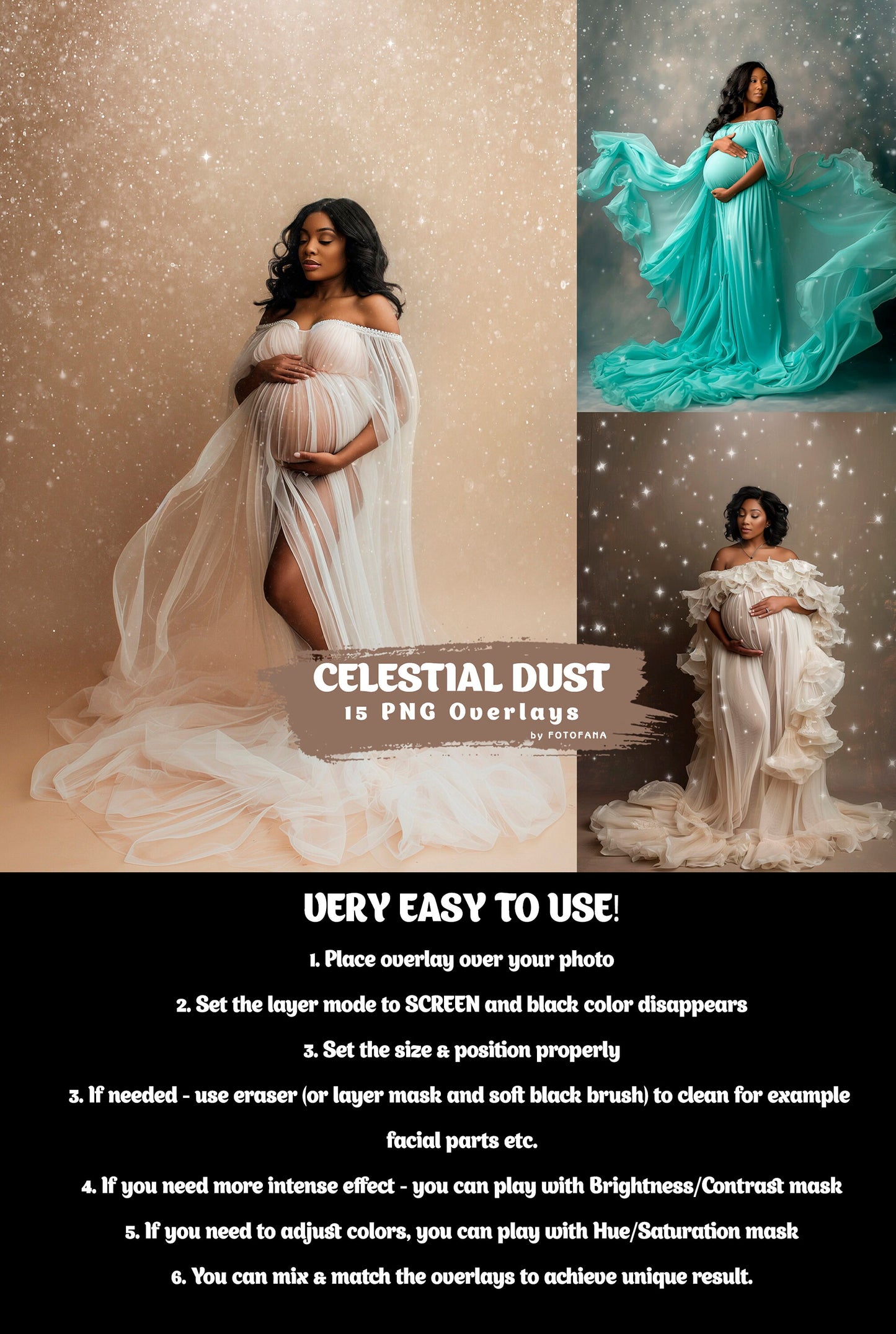 15 Celestial Dust Overlay Glitter Dust Floating Dust Falling photoshop overlay Maternity Overlays Portrait Maternity Digital Backdrop PNG