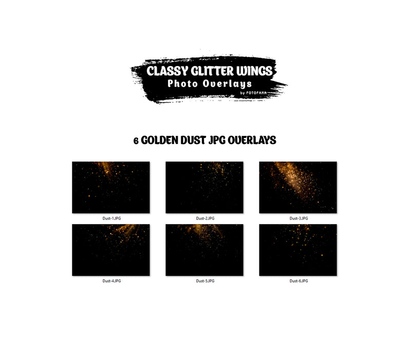 Glitter Wings Overlays Photoshop – Shimmering Angel Wings for Maternity Photoshoots