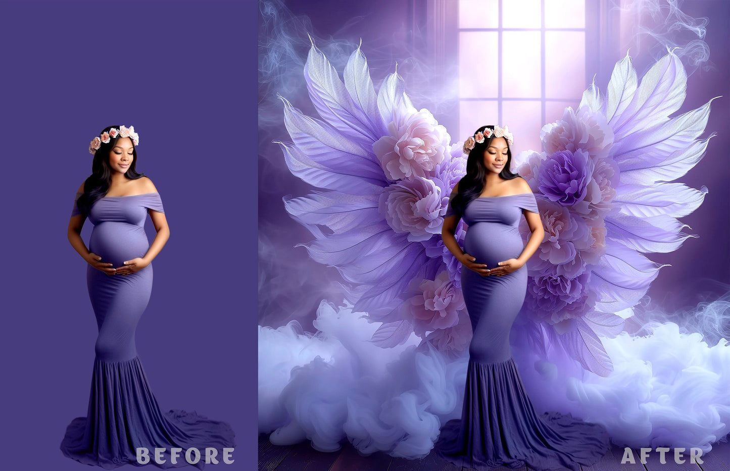 17 Floral Wings Backdrops Fine Art Floral Digital Backdrops Maternity Backdrop Overlays Wings Digital Background Photoshop Angel Wings