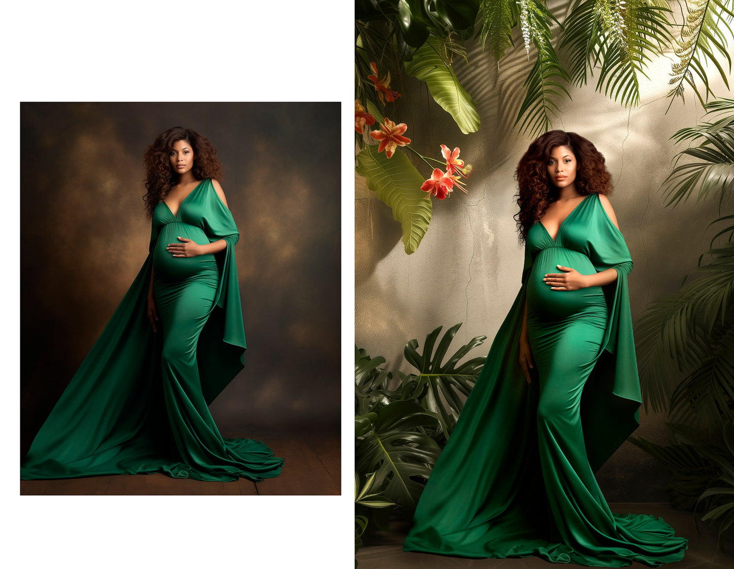 23 Tropical Leaves Digital Overlay for Photoshop Green Tropical Backrop Palm Leaf Backdrop Digital Plants Maternity Digital Backdrop Texture