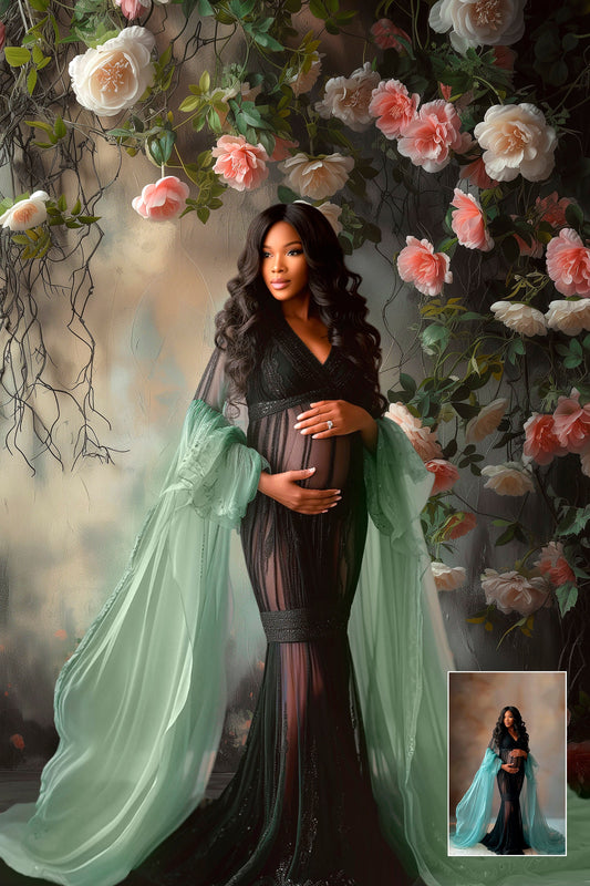 Floral Backdrops Maternity Digital Backdrop Overlay Maternity Floral Overlays Newborn Studio Backdrops For Photoshop Art Portrait Texture