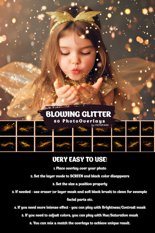 60 Blowing Glitter Dust Overlays Photoshop Overlays Photo Glitter Dust Glitter Bokeh Blowing Bokeh Golden Gold Dust Wedding Overlays Party