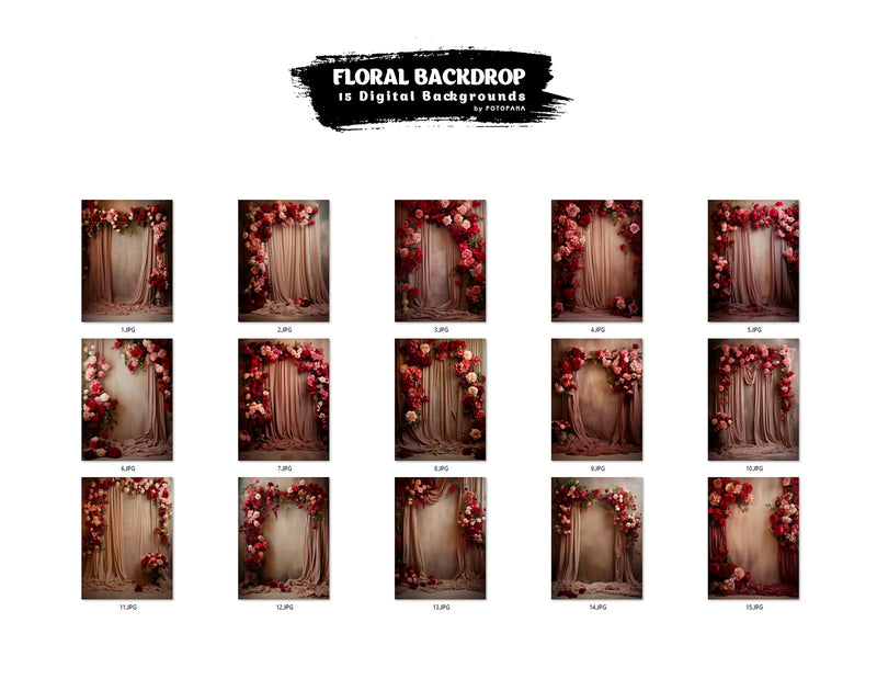 Floral Digital Backdrop Overlay Digital Floral Overlays Maternity Backdrop Maternity Studio Backdrop For Photoshop Digital Background