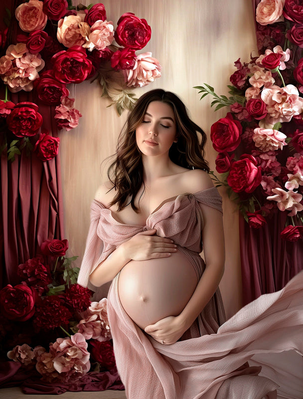 Floral Digital Backdrop Overlay Digital Floral Overlays Maternity Backdrop Maternity Studio Backdrop For Photoshop Digital Background