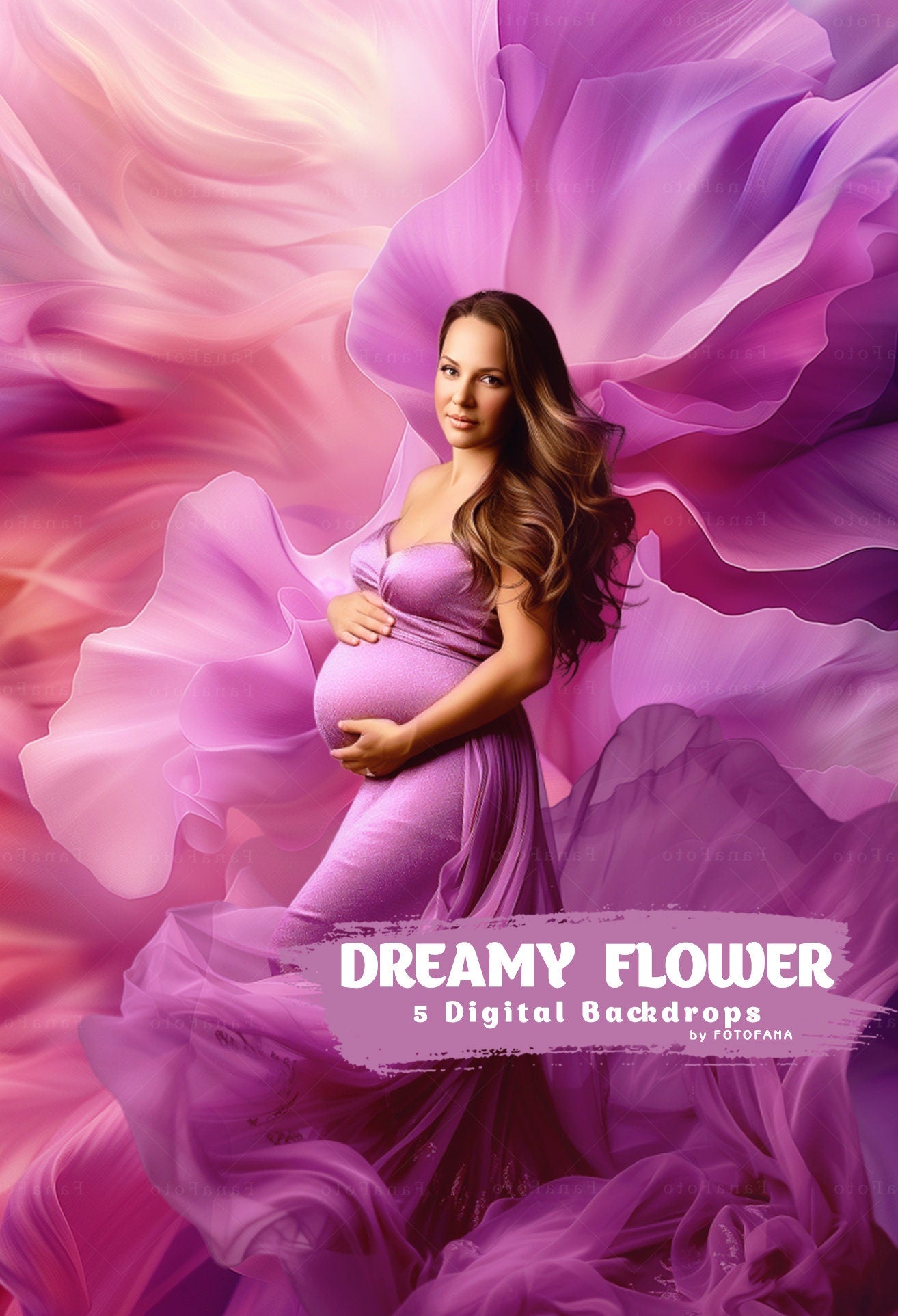 DREAMY FLOWER Backdrops Digital Floral Overlay Maternity Digital Backdrops Floral Overlays Fine Art Studio Backdrop Photoshop Textures Photo
