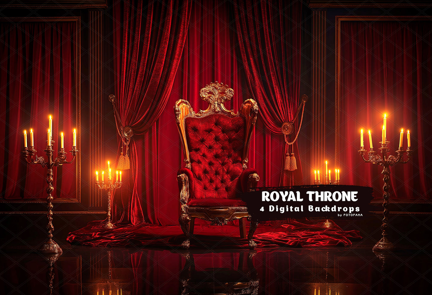 Royal Throne Chair Digital Backdrops Maternity Overlays Red Luxury Armchair Background Pet Backdrop Photoshop Backdrops Fine Art Portrait