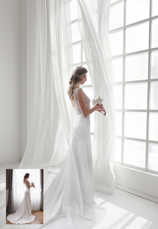 White Curtains Digital Photo Backdrop Portrait Photo Texture Wedding White Curtain Background Maternity Backlit Window Overlay Pregnant