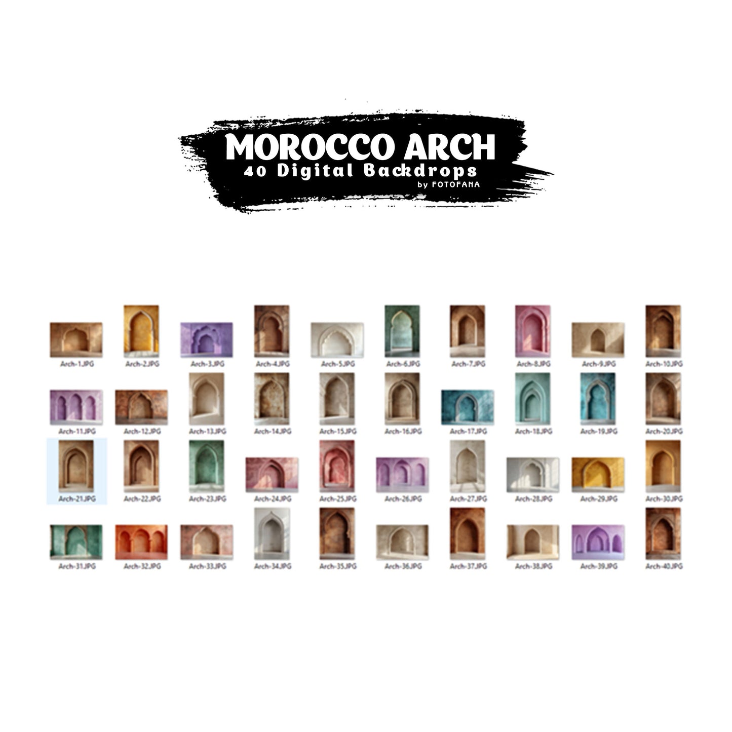 40 MAROCCO ARCHES Digital Backdrops Maternity Backdrop Overlays Studio Backdrop Boho Overlays Fine Art Textures Photoshop Overlays Maternity