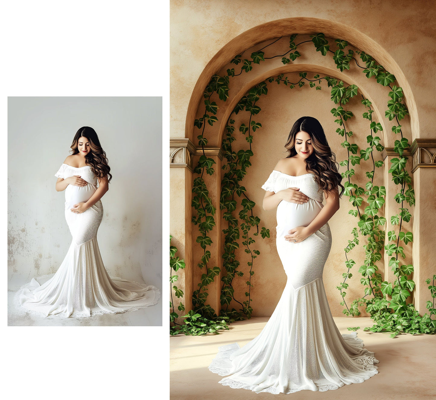 FLORAL ARCH Backdrops Digital Backdrop Ivy Overlay Maternity Backdrop Digital Floral Overlays Newborn Studio Backdrop Photoshop Overlays