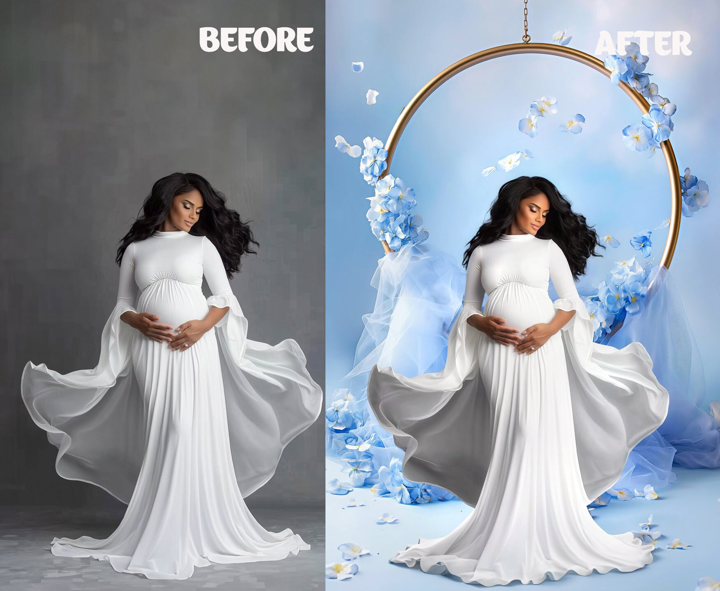 FLORAL SWING CHAIR Backdrops Digital Backdrops Overlay Maternity Backdrop Floral Overlays Fine Art Studio Backdrop Overlays Texture Floral