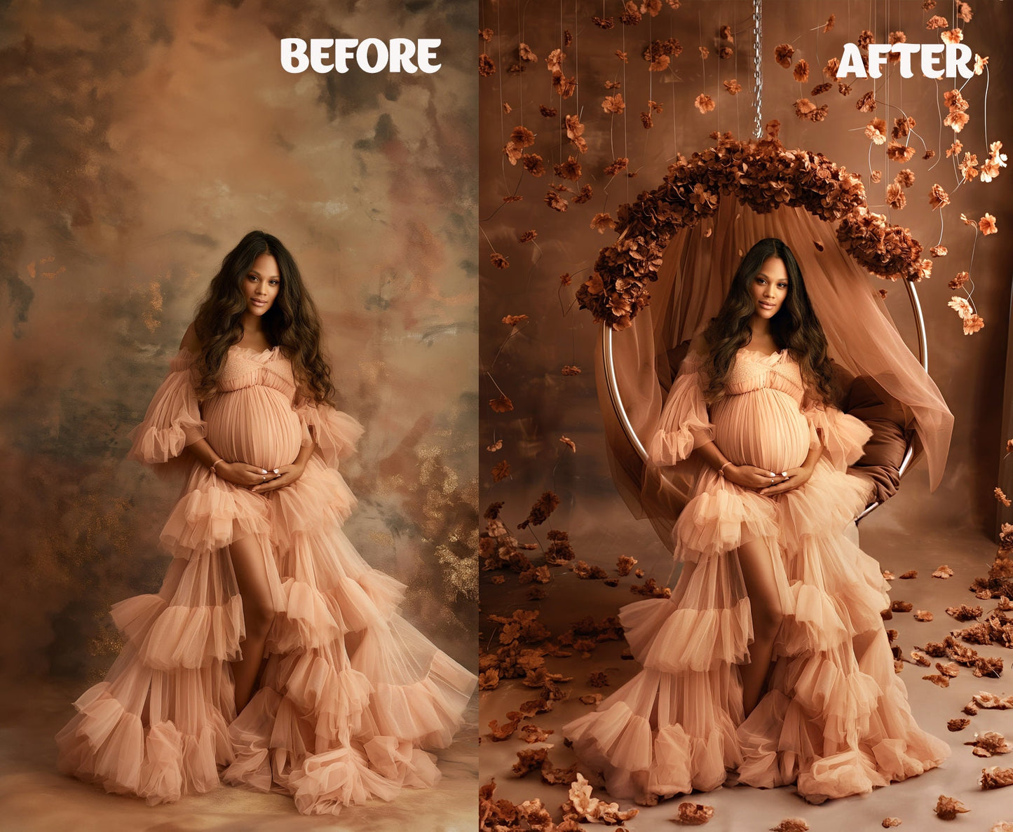 FLORAL SWING CHAIR Backdrops Digital Backdrops Overlay Maternity Backdrop Floral Overlays Fine Art Studio Backdrop Overlays Texture Floral