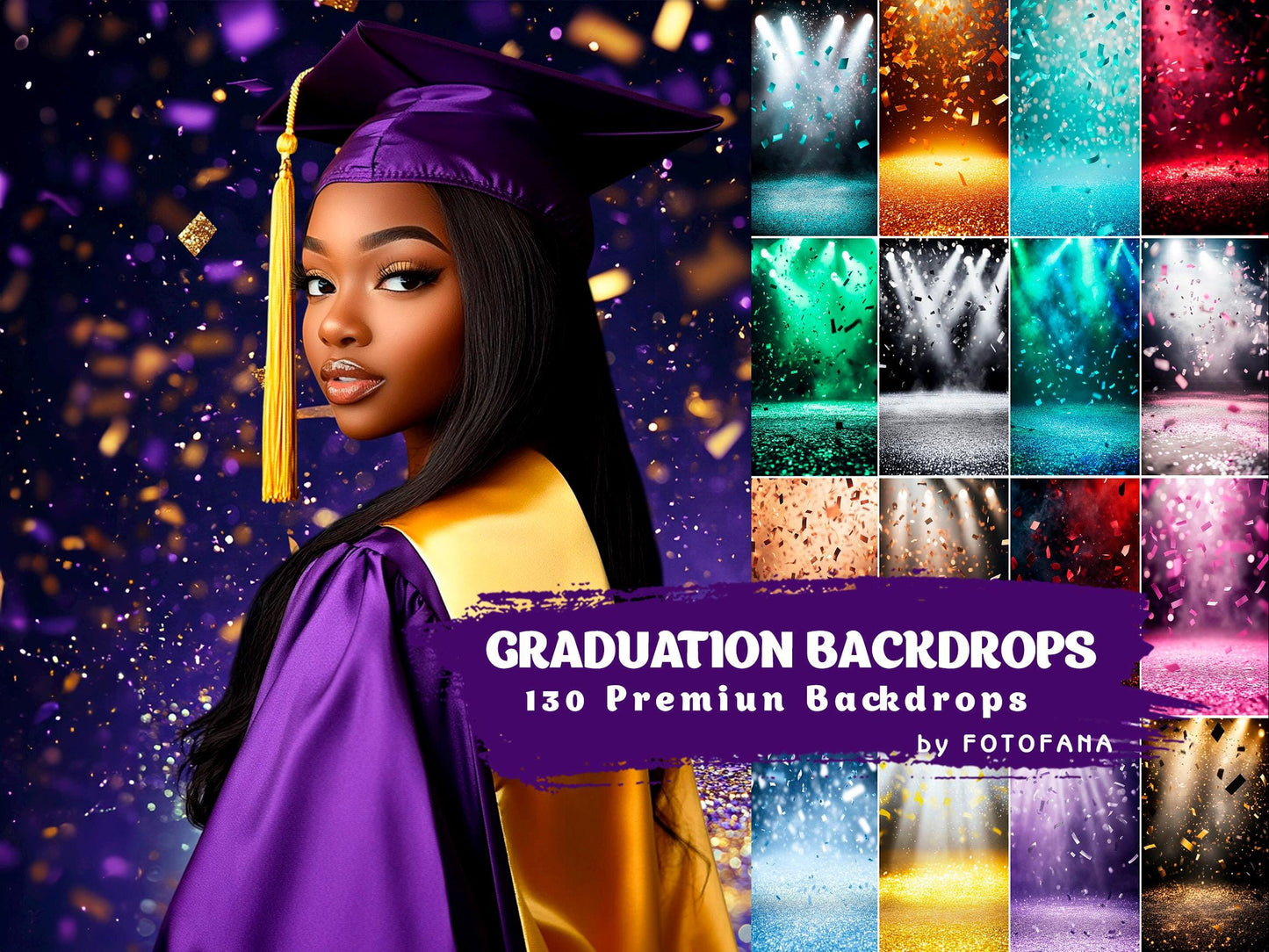 130 GRADUATION BACKDROPS Professionally Crafted School Portraits Grunge Abstract Old Master Digital Backdrop Senior Portrait Backdrop Art