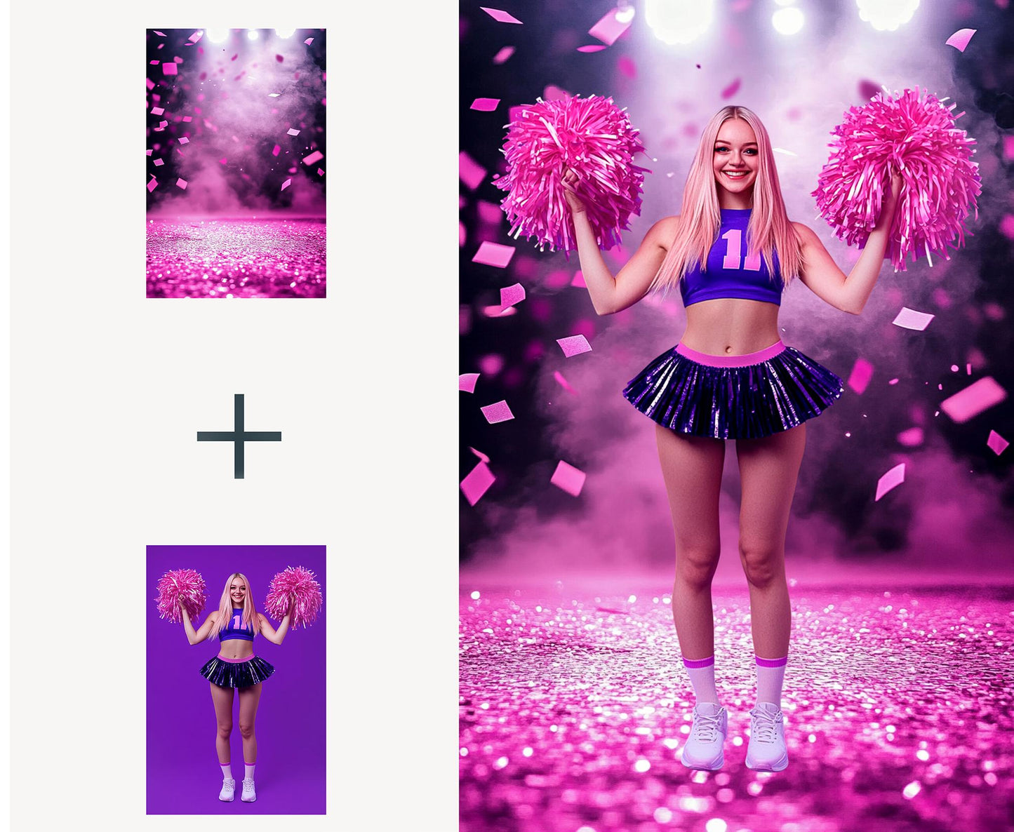 125 Cheer and Dance Digital Backdrops Cheerleader Senior Poster School Glitter Background for Sport Photography Sports Backdrop Cheer Design