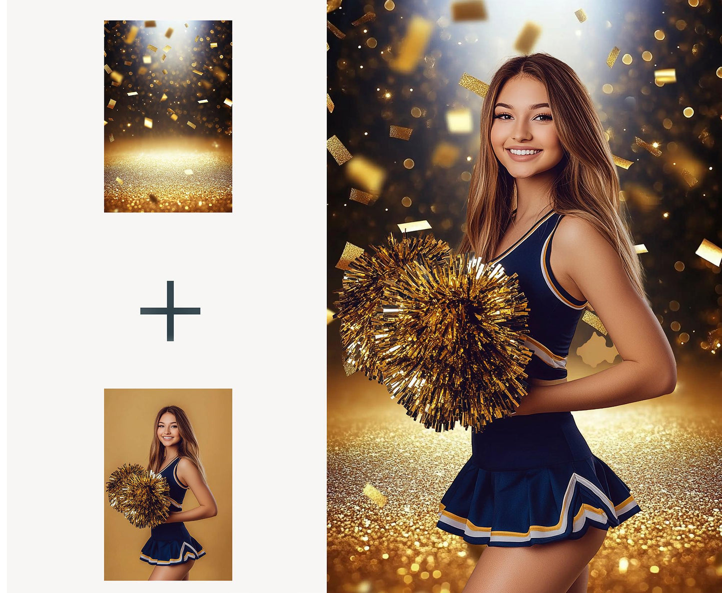 125 Cheer and Dance Digital Backdrops Cheerleader Senior Poster School Glitter Background for Sport Photography Sports Backdrop Cheer Design