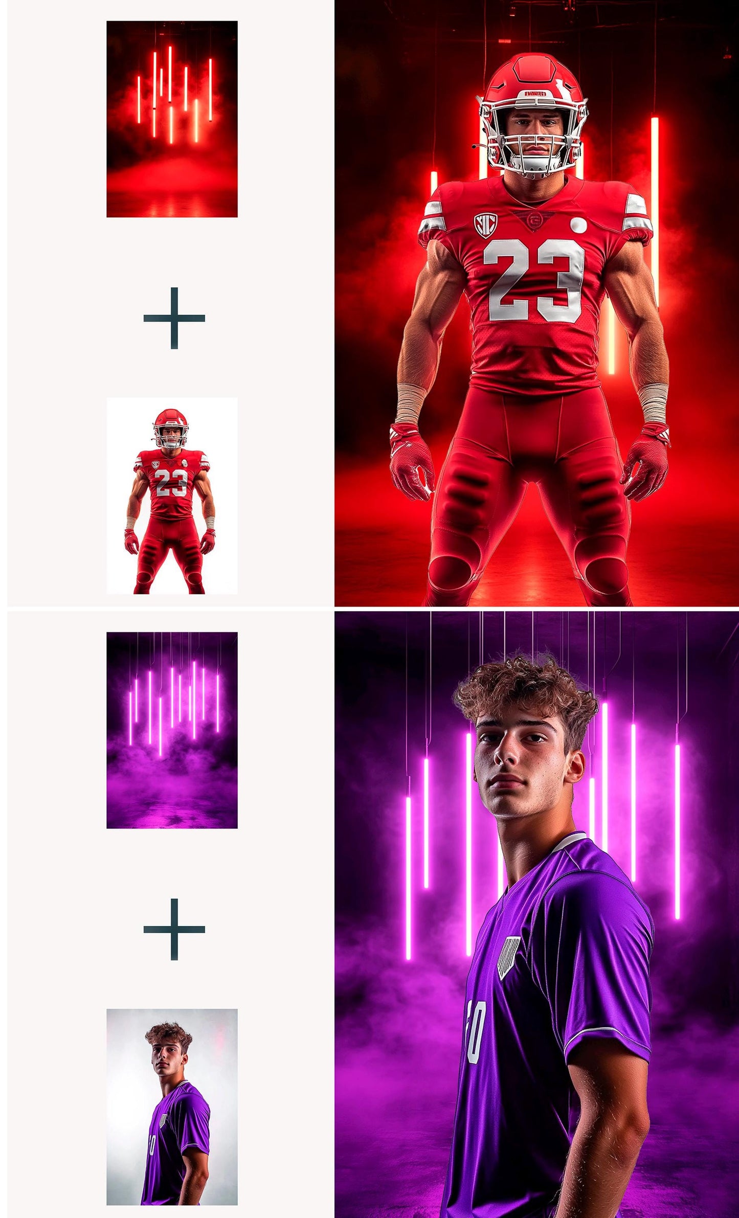 120 Sports Neon Light Backdrops, Field Light Effects for Softball, Stadium Neon Backdrop, Baseball, Sport Fog Overlays Football and Hockey