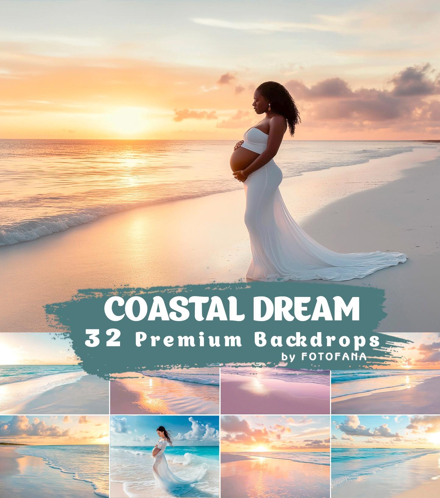 32 Beach Digital Backgrounds Maternity Photoshop Summer Backdrops Sky Sunset Backgrounds Clouds Romantic Backdrops Summer Backdrop Portrait
