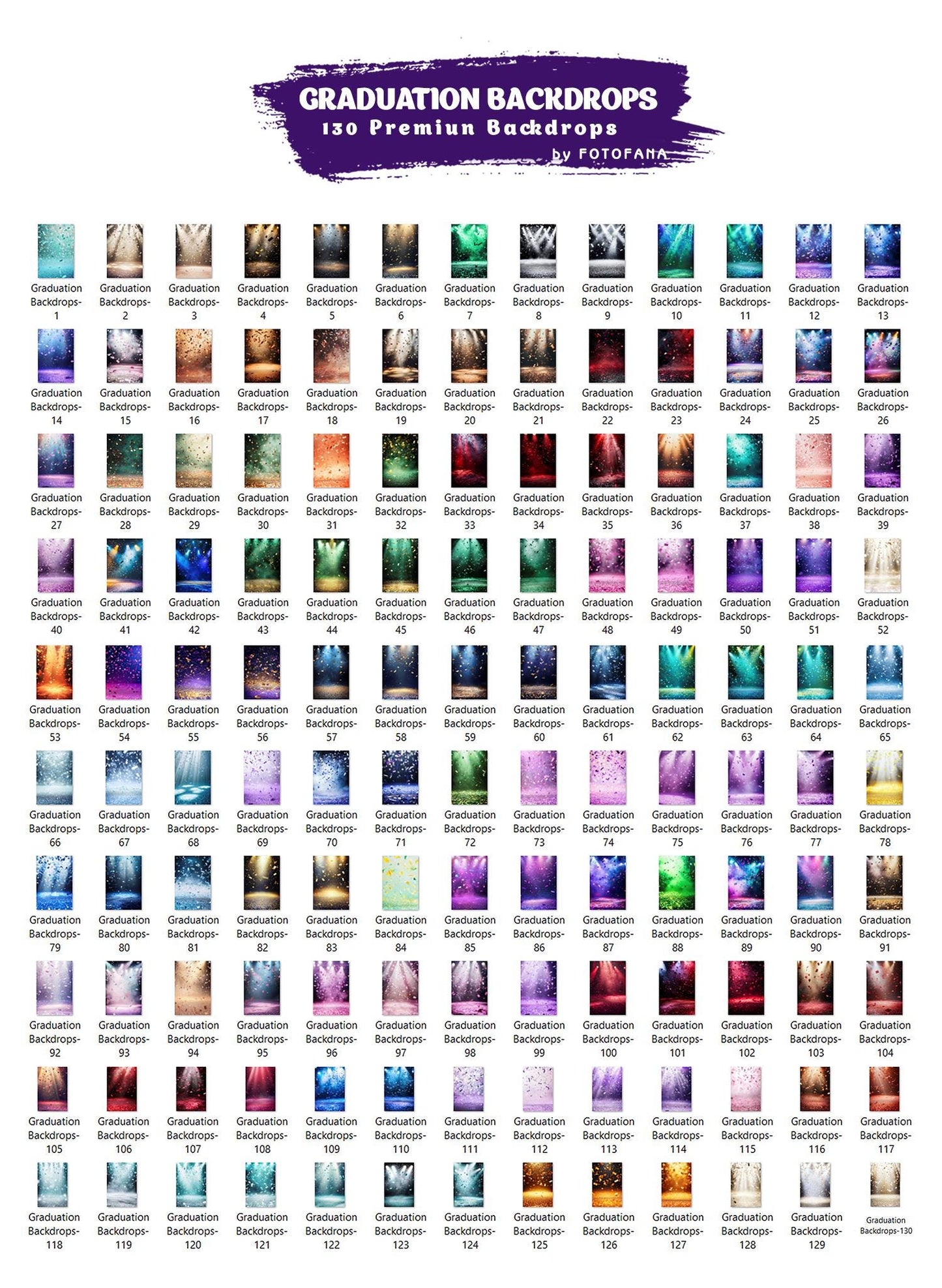 130 GRADUATION BACKDROPS Professionally Crafted School Portraits Grunge Abstract Old Master Digital Backdrop Senior Portrait Backdrop Art