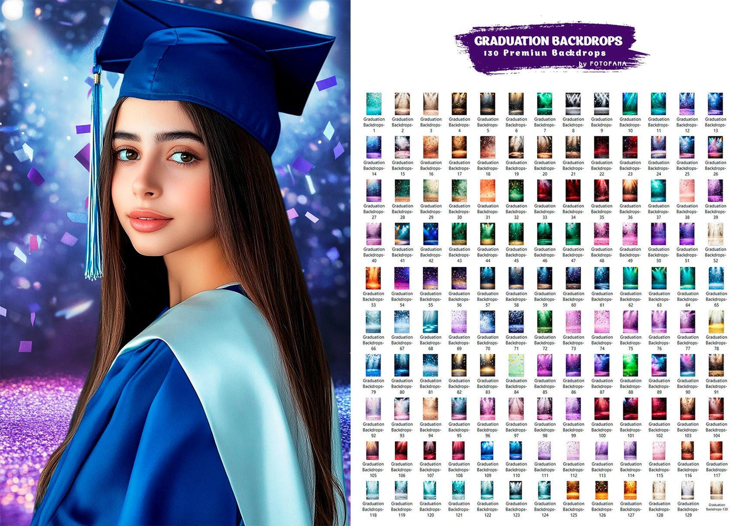 130 GRADUATION BACKDROPS Professionally Crafted School Portraits Grunge Abstract Old Master Digital Backdrop Senior Portrait Backdrop Art