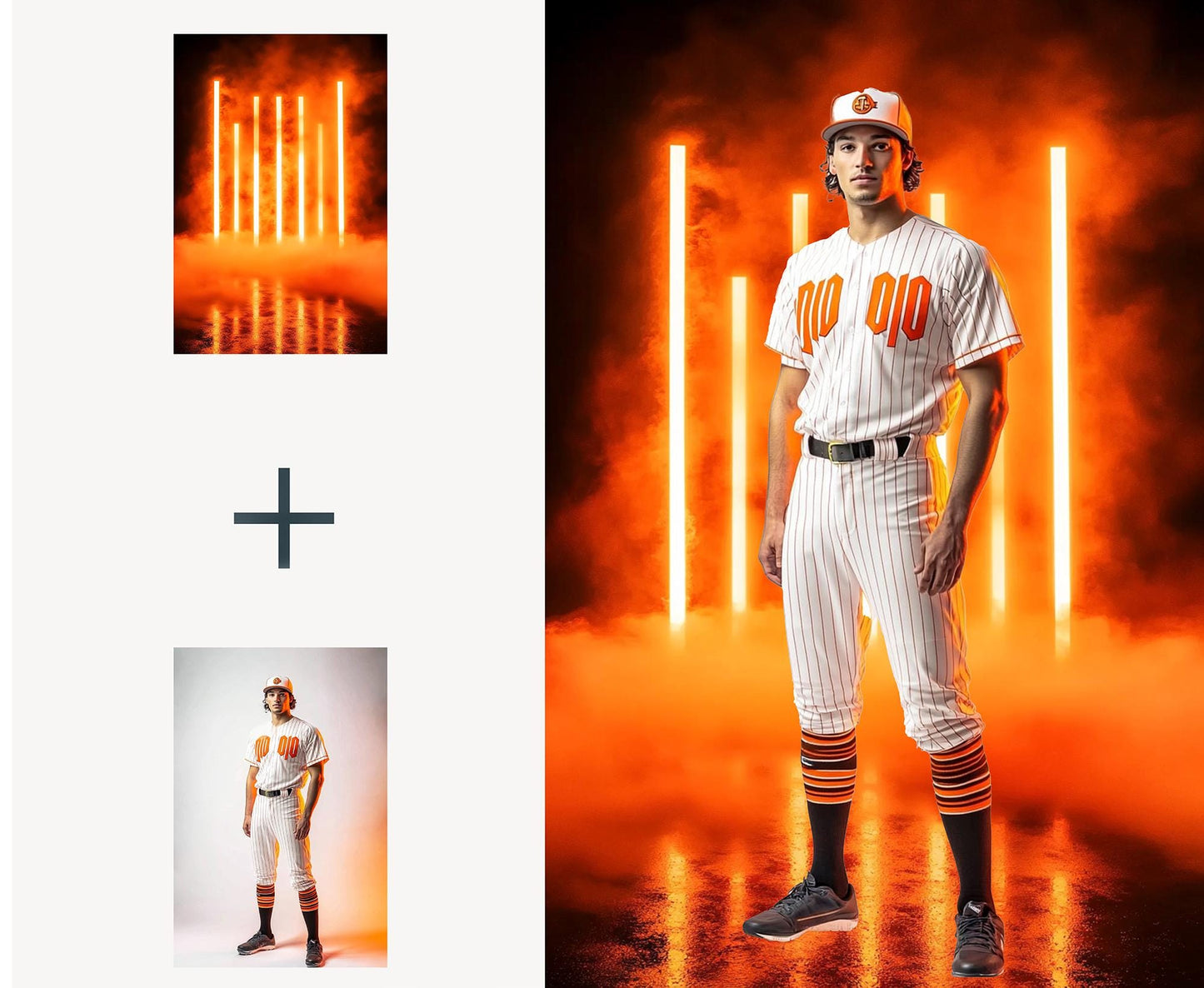 120 Sports Neon Light Backdrops, Field Light Effects for Softball, Stadium Neon Backdrop, Baseball, Sport Fog Overlays Football and Hockey