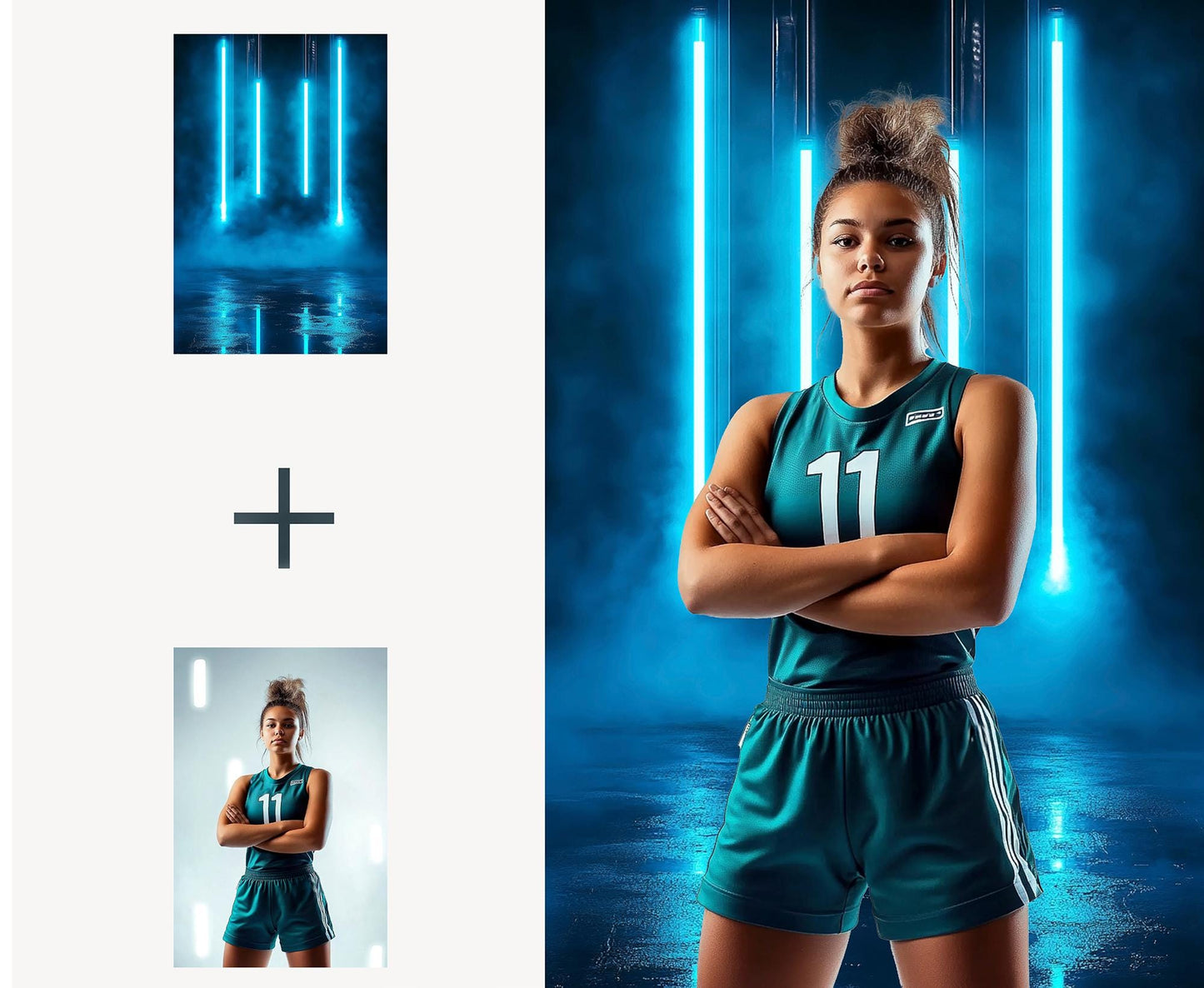 120 Sports Neon Light Backdrops, Field Light Effects for Softball, Stadium Neon Backdrop, Baseball, Sport Fog Overlays Football and Hockey