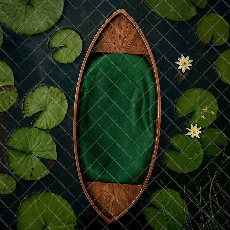 Newborn Digital Backdrop Lotus Pond