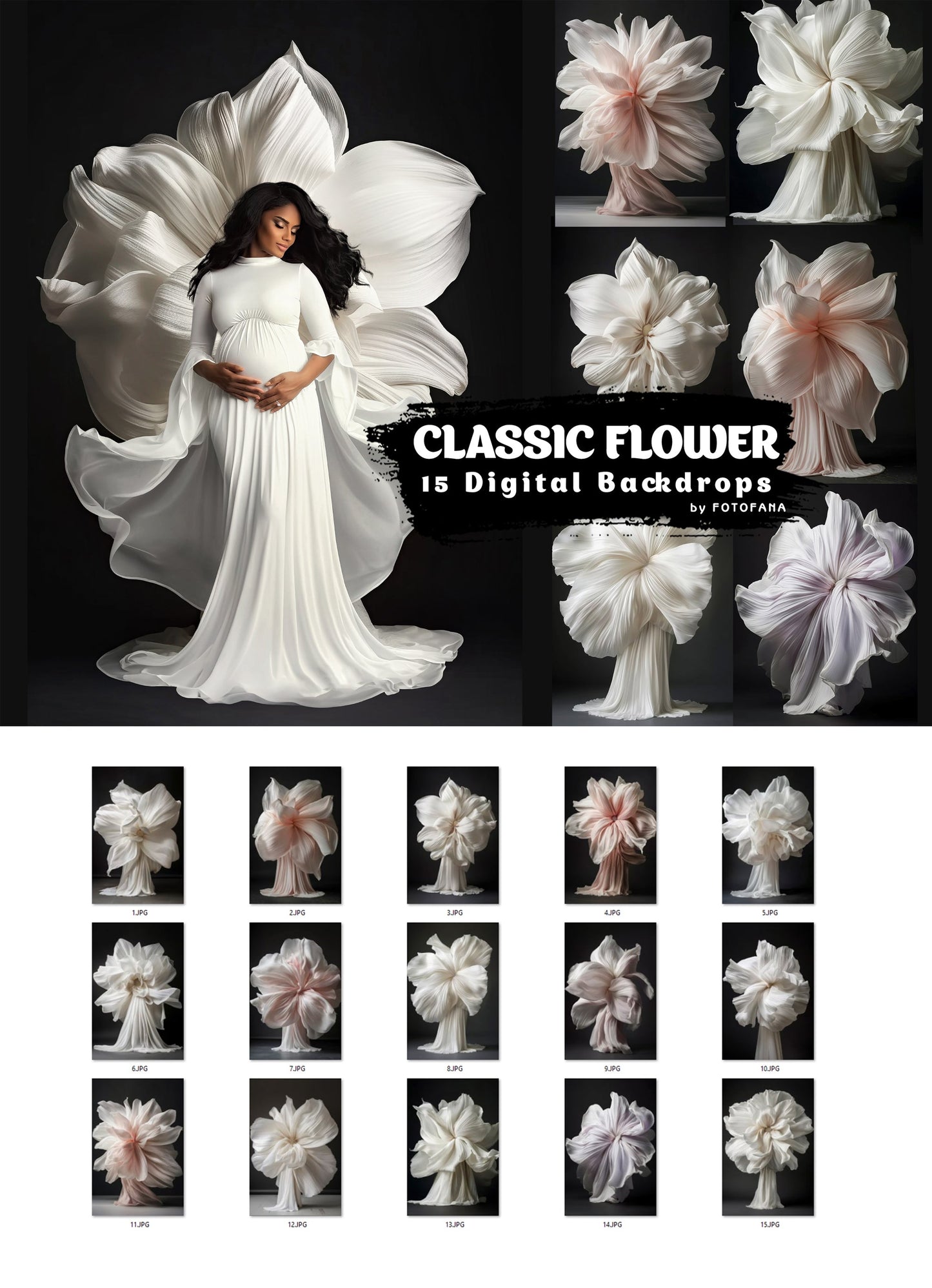 Floral Backdrops Digital Backdrops Overlay Maternity Digital Backdrops Floral Overlays Fine Art Studio Backdrop Photoshop Overlays Texture 1