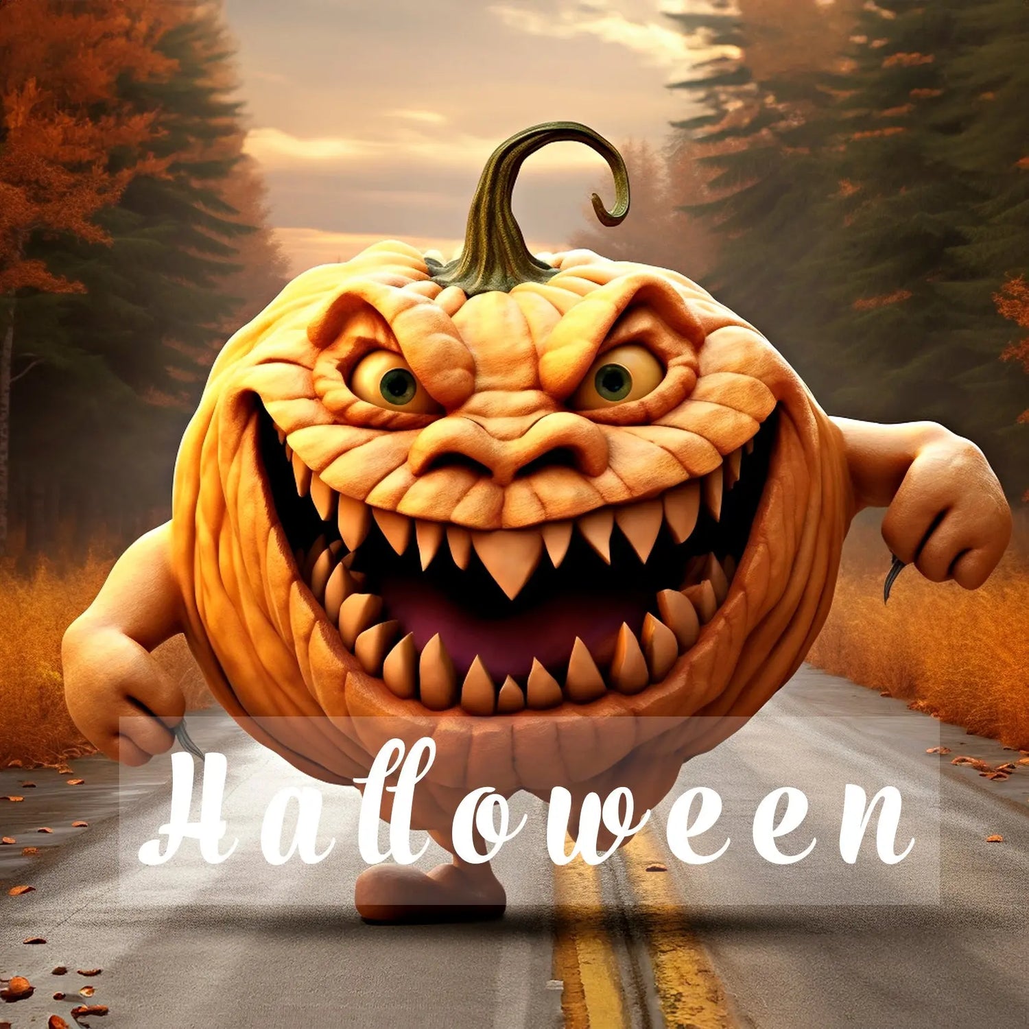 Cover image for Halloween digital backdrops collection – spooky autumn atmosphere for photography