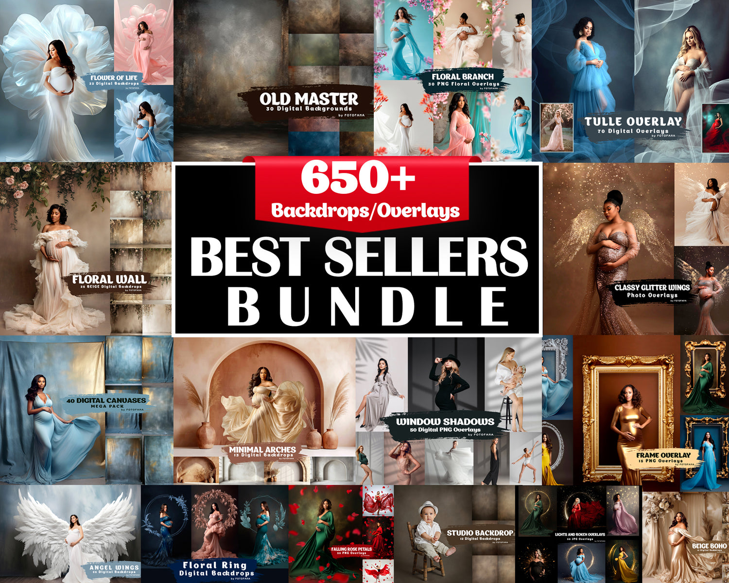 Best-selling Photoshop overlays and textures
