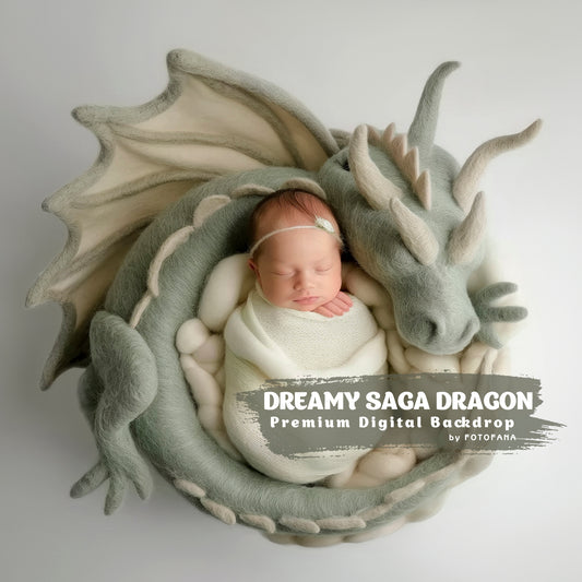 Dreamy Saga Dragon Newborn Digital Backdrops Dragon Felted Backgrounds Newborn Baby Girl Baby Boy Floor Art The Year Of Dragon Composited Photoshop Backdrops