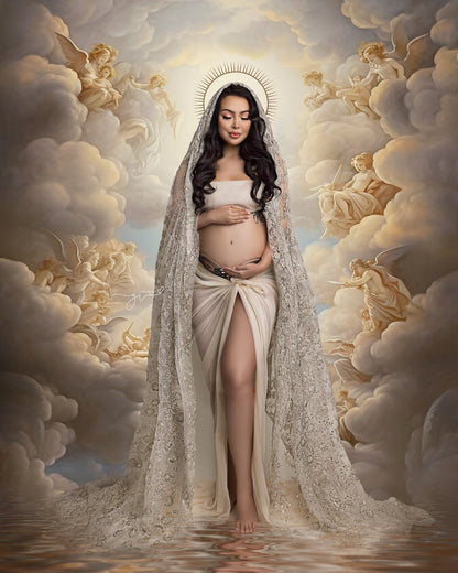 20 Renaissance Clouds Digital Backdrop Sky Maternity Background Photography Digital Background Overlay Photoshop Maternity Backdrop Сlouds