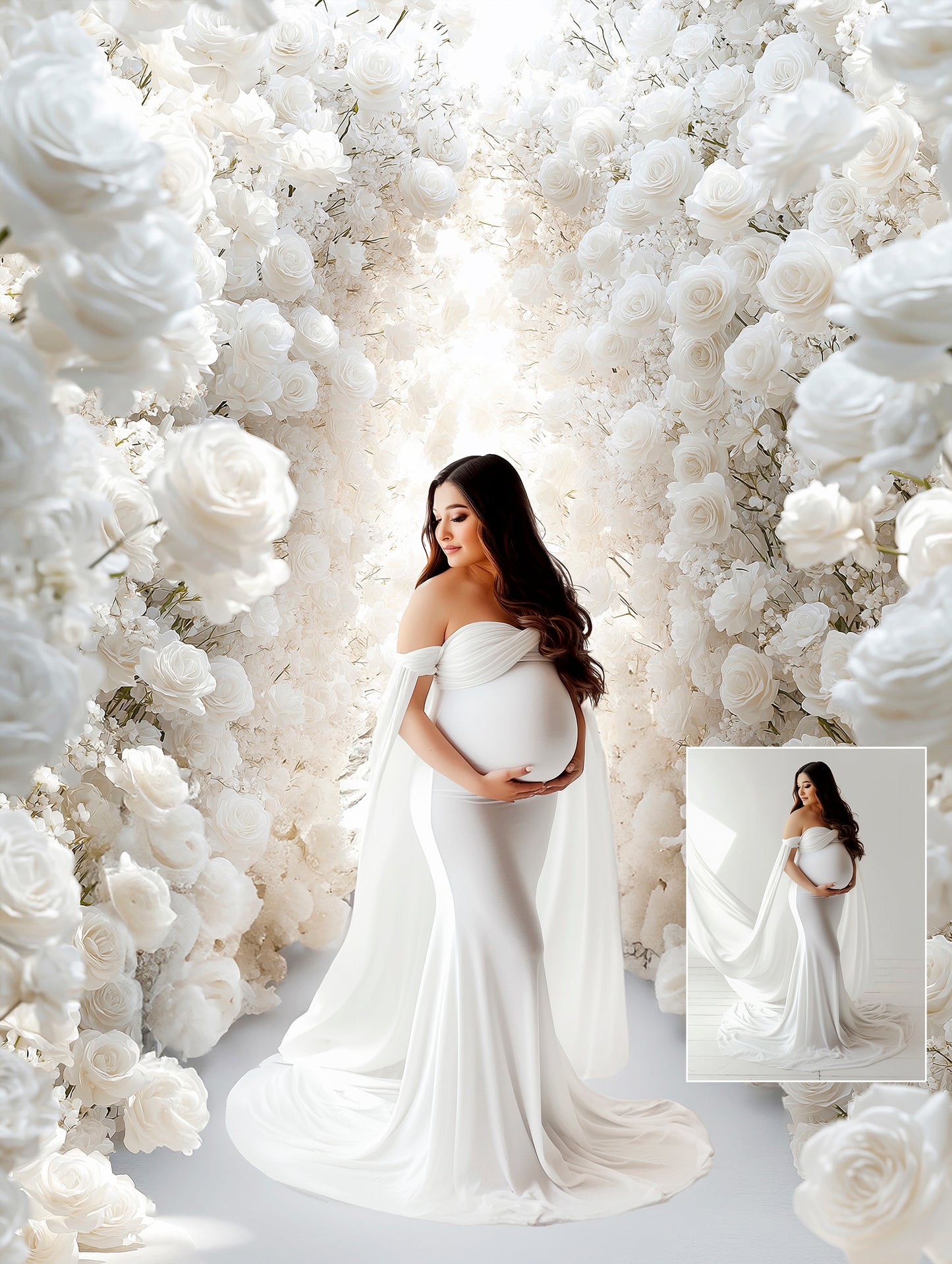 40 Backlit Bloom Wall FLORAL BACKDROPS Digital Backdrop Overlay Maternity Backdrop Digital Floral Overlays Art Photo Studio Backdrop for Photoshop Overlays