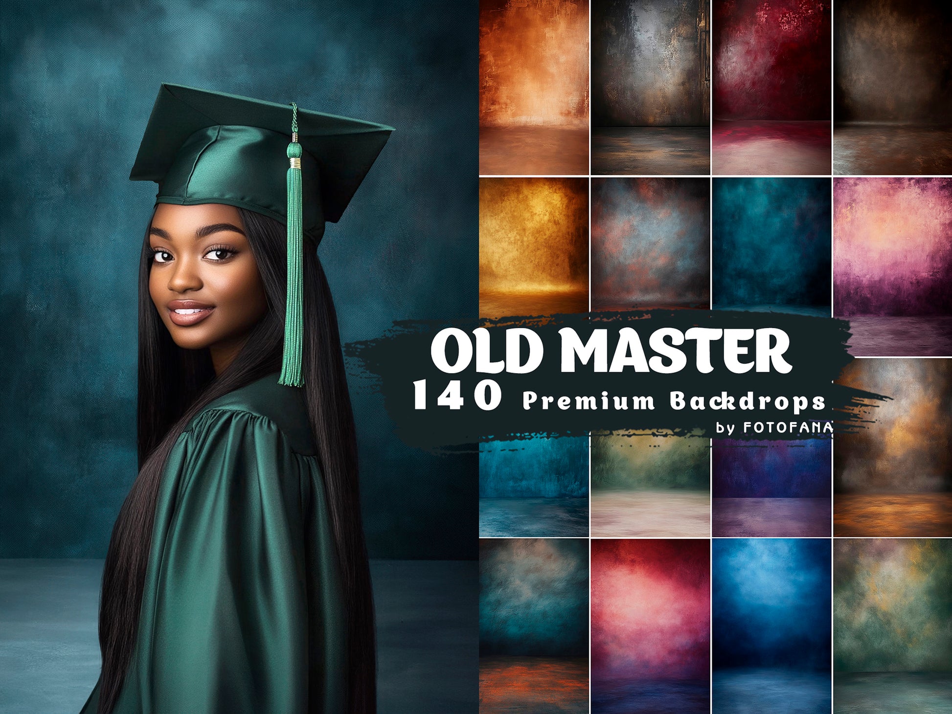 Old Master backdrop for fine art portrait photography
