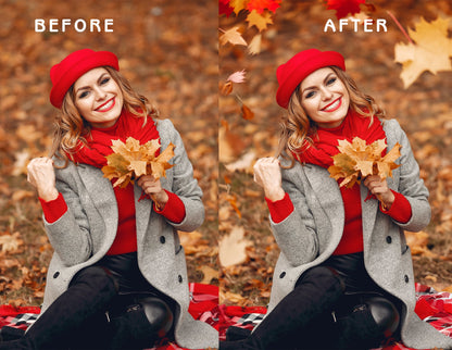 Autumn Leaves PNG Overlays