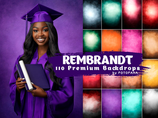 110 REMBRANDT Digital Backdrops Professionally Crafted School Portraits Grunge Abstract Old Master Digital Backdrop Senior Portrait Backdrop