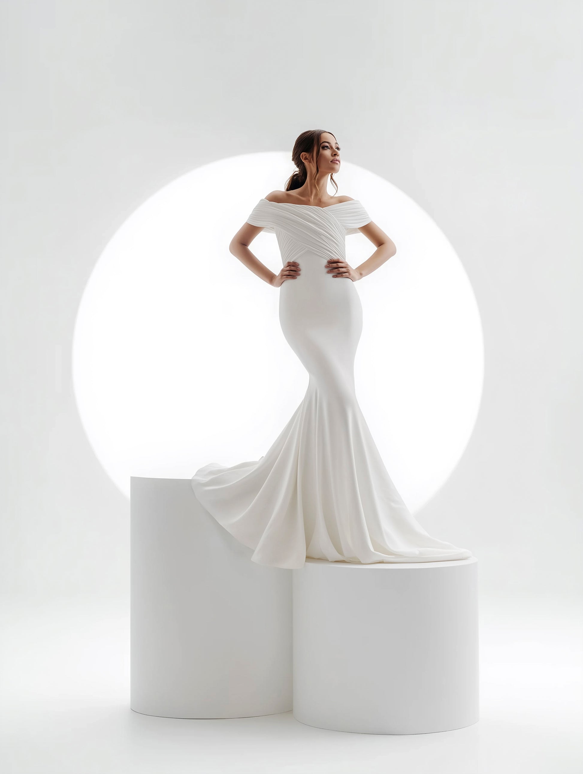Elegant Photoshop backdrop with soft lighting