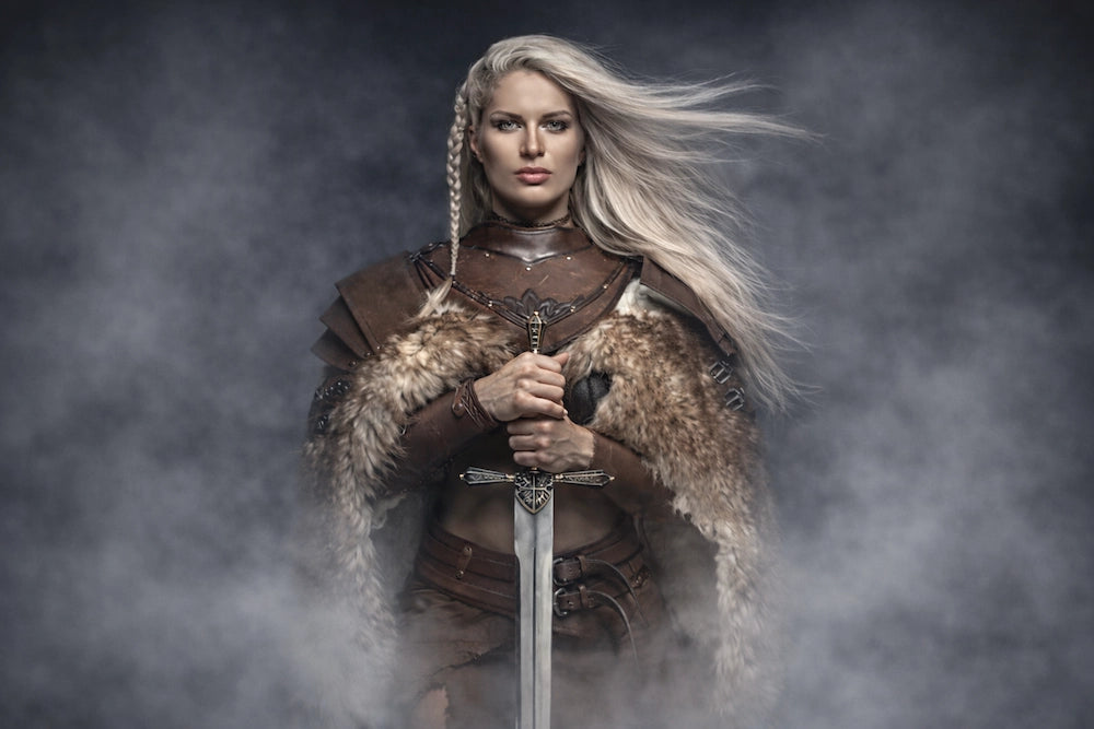 Photoshop fog overlay example on portrait photo, realistic atmospheric mist effect, fog overlay bundle for photo editing